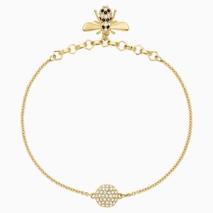 Swarovski Swarovski Remix Collection Bee Strand, Black, Gold-tone plated
